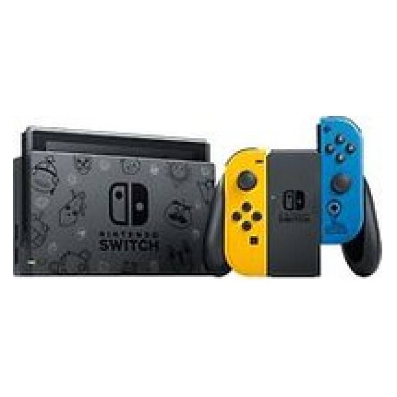 Nintendo Switch 32 GB [Fortnite speciale editie incl. controller geel/blauw, zonder software] zwart 3